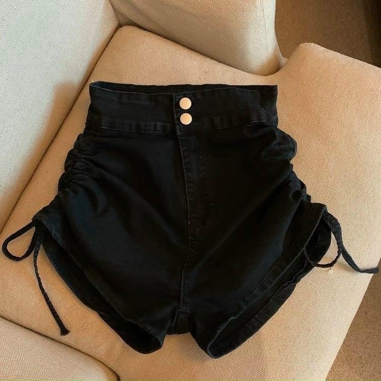 QUẦN SHORT NỮ DÂY RÚT 2 BÊN HÔNG CO GIÃN