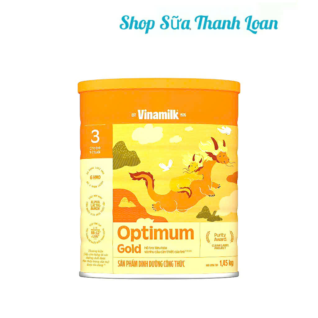 (HSD T3-2028) SỮA BỘT VINAMILK OPTIMUM GOLD 3 1.450KG.
