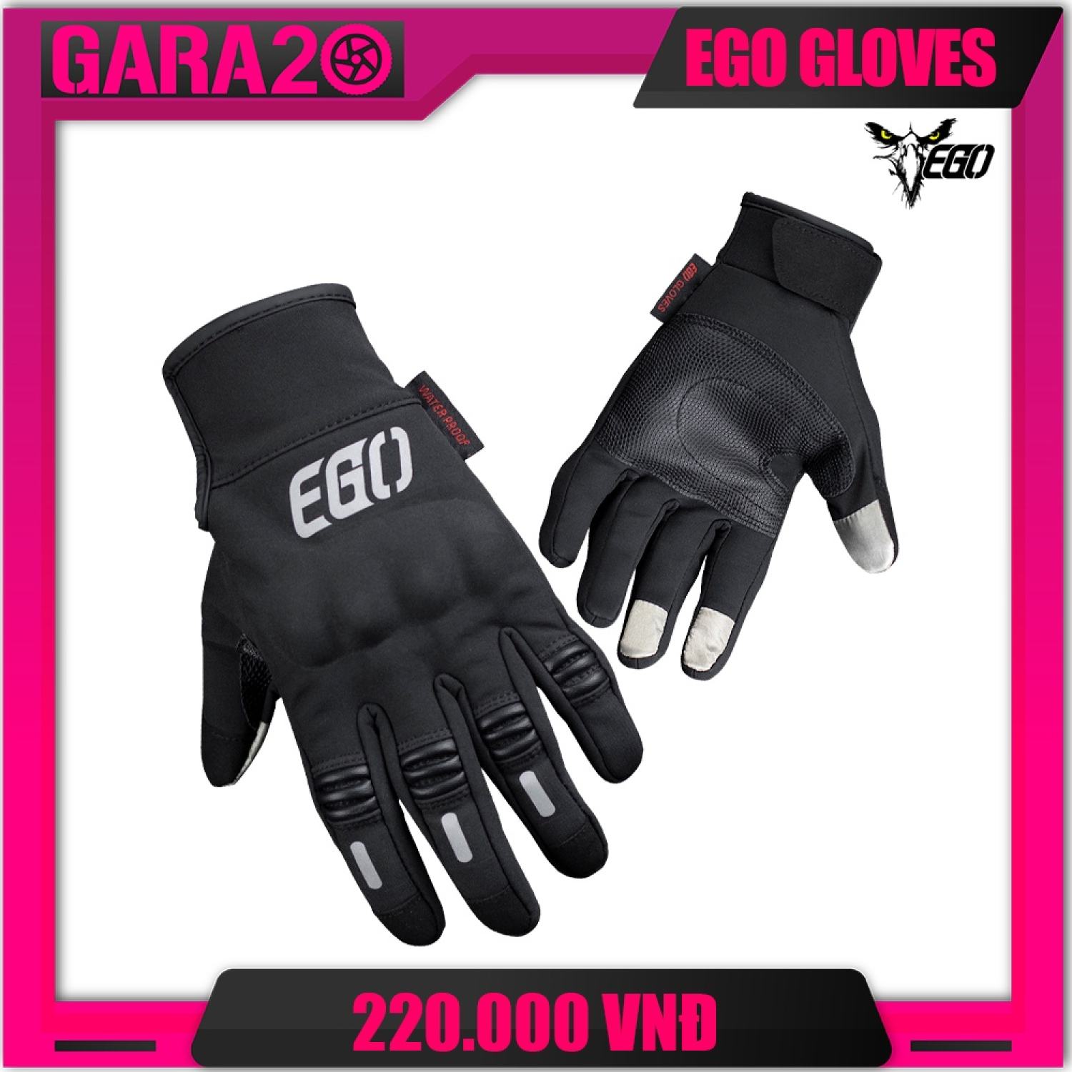 Găng tay giữ ấm ego g-3 dài ngón - gara20