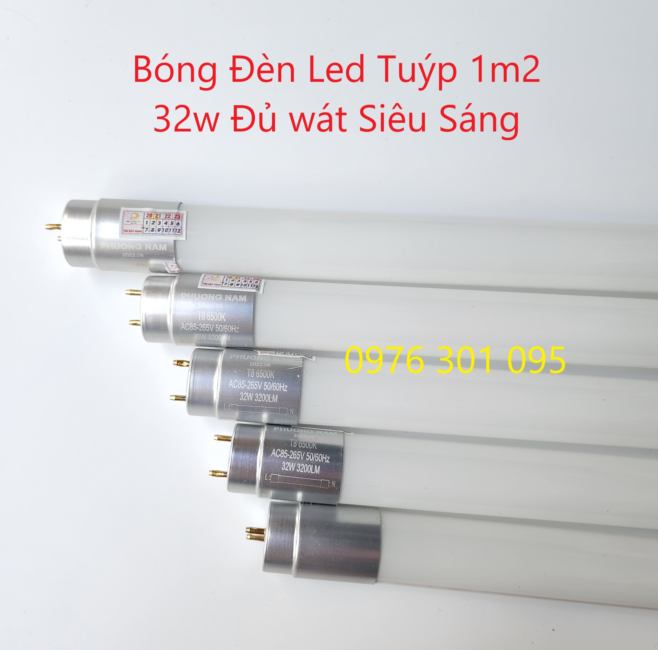 Combo 5 bóng led 1m2 32w siêu sáng, đủ wat loại tốt