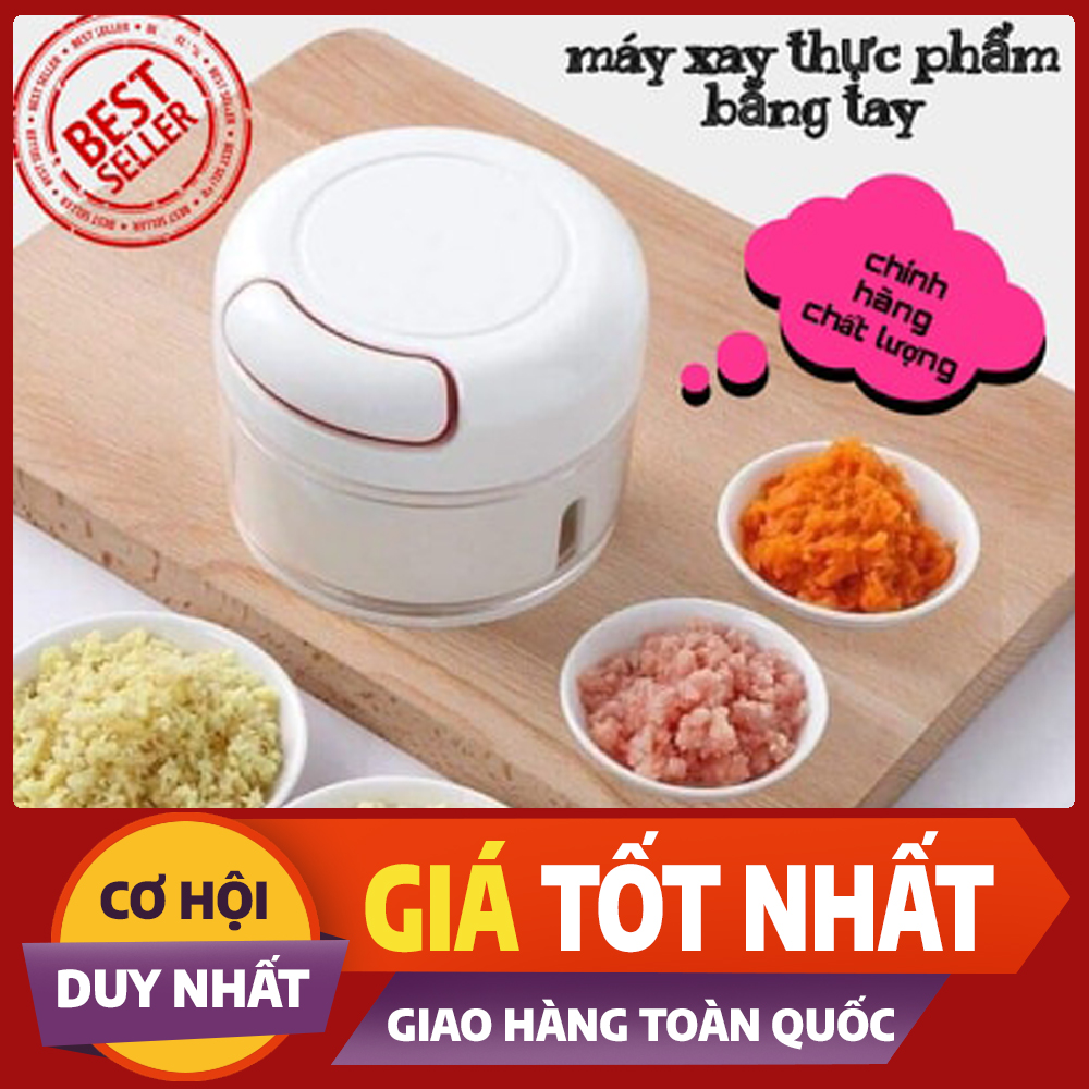 Máy Xay Cầm Tay Đa Năng - Máy xay tỏi ớt -Xay Sinh Tố- Dụng Cụ xay Tỏi Nhà Bếp, Máy Xay Thực Phẩm Cho Ớt Gừng Trái Cây Rau Quả - Máy Nghiền Tỏi Ớt Máy Xay Đa Năng Không Cần Điện