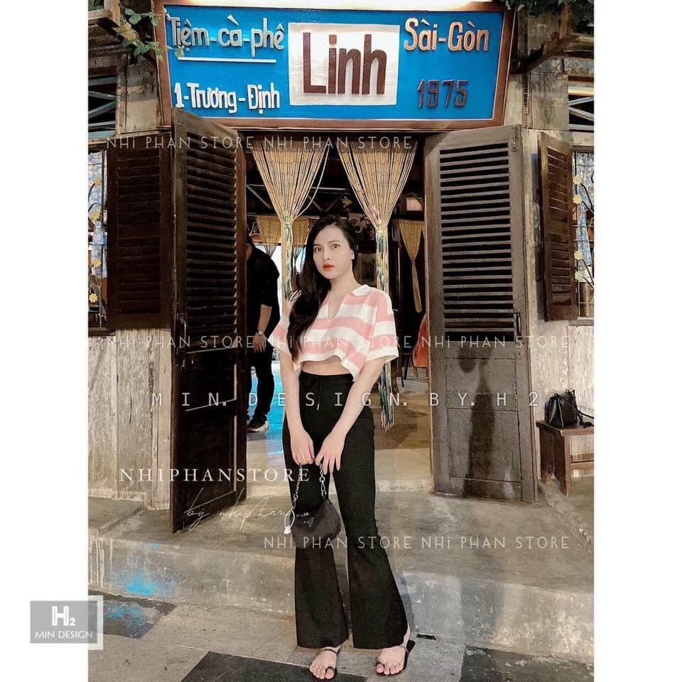 Quần thun nữ phom dài ôm loe siêu tôn dáng mẫu hotttrend