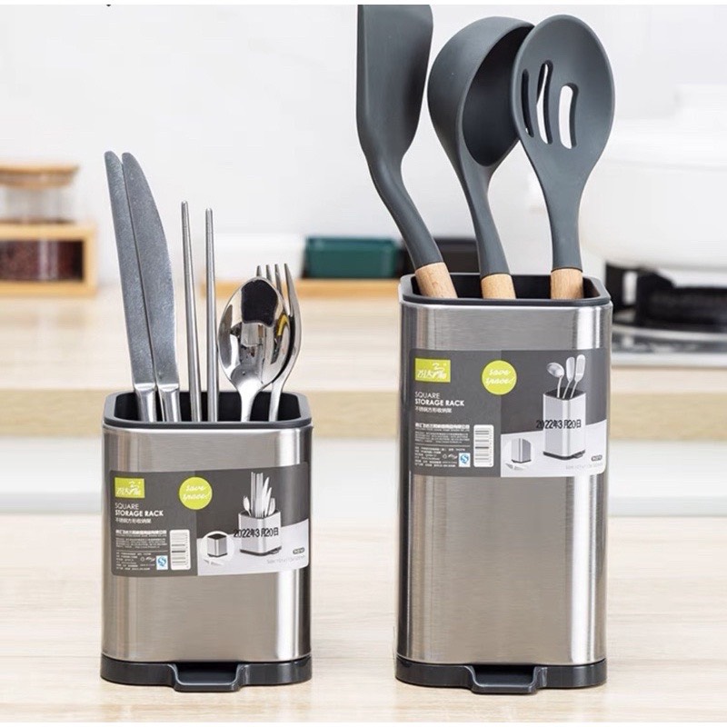 ống cắm đũa thìa inox 2 cỡ