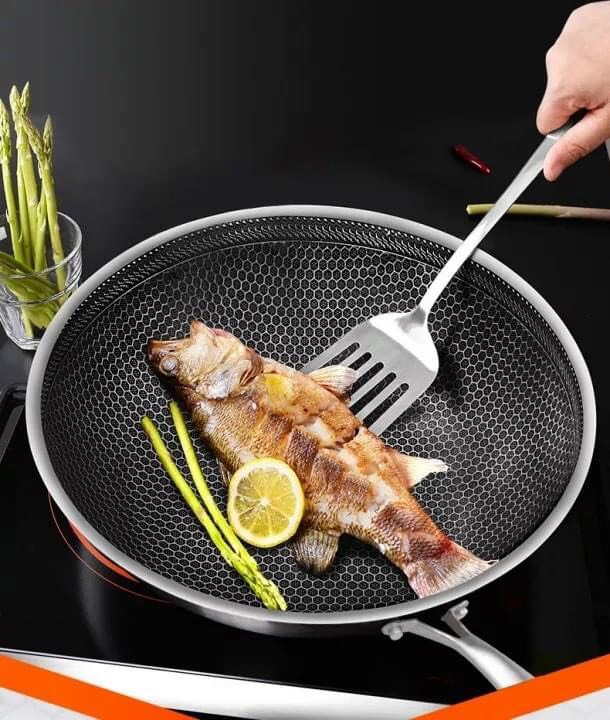 Chảo Chống Dính Sâu Lòng 32cm vân tổ ong