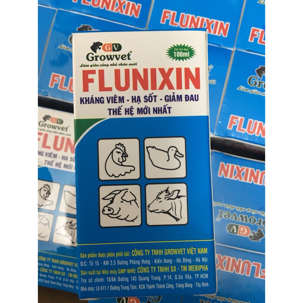 Flunixin 100ml - chỉ dùng trong thú y