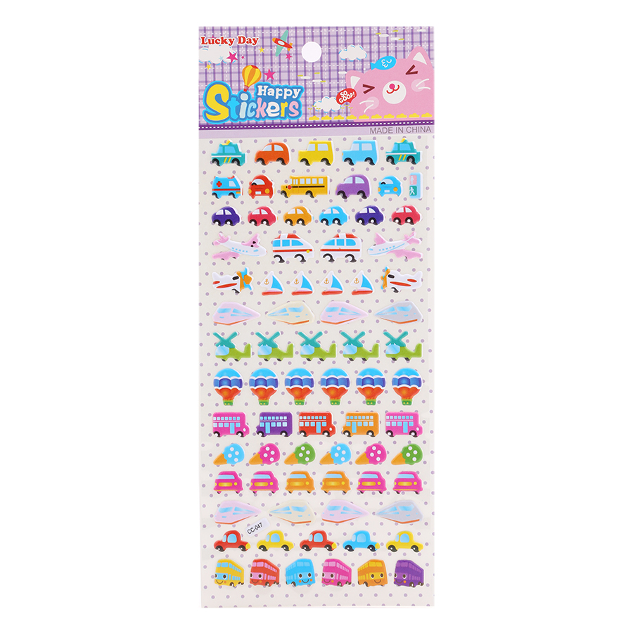 Combo 5 Miếng dán Sticker 3D công chúa cho bé