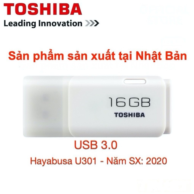 Bảng giá USB 3.0 16GB Toshiba - Sản xuất tại Nhật Bản -Hayabusa U301-16GB- Bảo Hành 5 Năm- Chính Hãng FPT Phong Vũ
