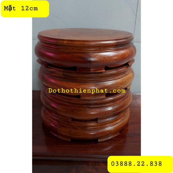Đôn gỗ hương mặt 12cm rất đẹp