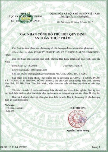 Viên uống đại tràng phương đông