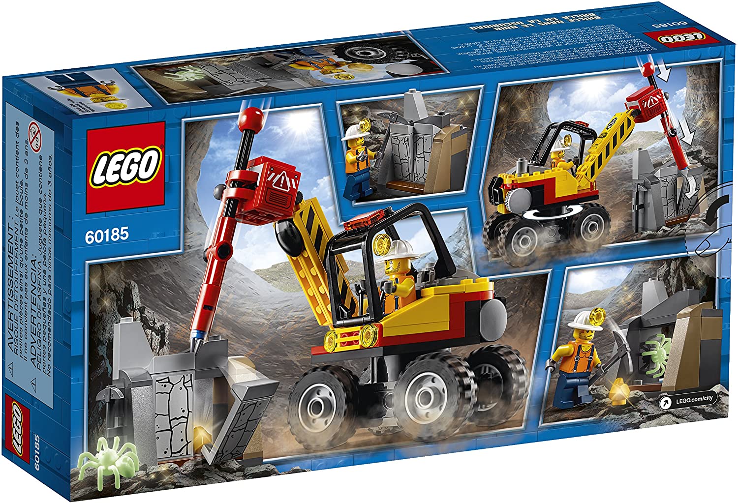Đồ chơi LEGO CITY - Máy Đục Đá - 60185