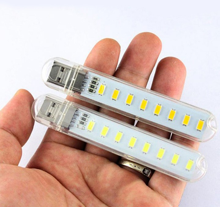 Đèn Led 3 bóng, 8 bóng, 24 bóng cắm cổng USB siêu sáng (thích hợp để bàn học, đọc sách đầu giường, soi sáng khi cúp điện)