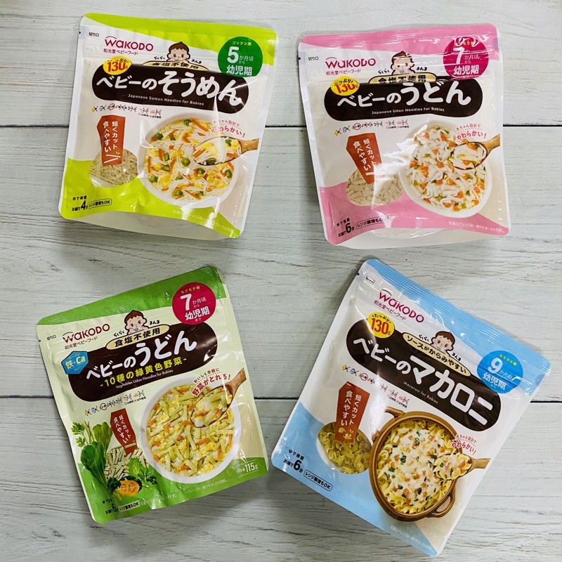 Mì wakodo tách muối cho bé từ 5/7/9 tháng 130g - udon 7m 130g