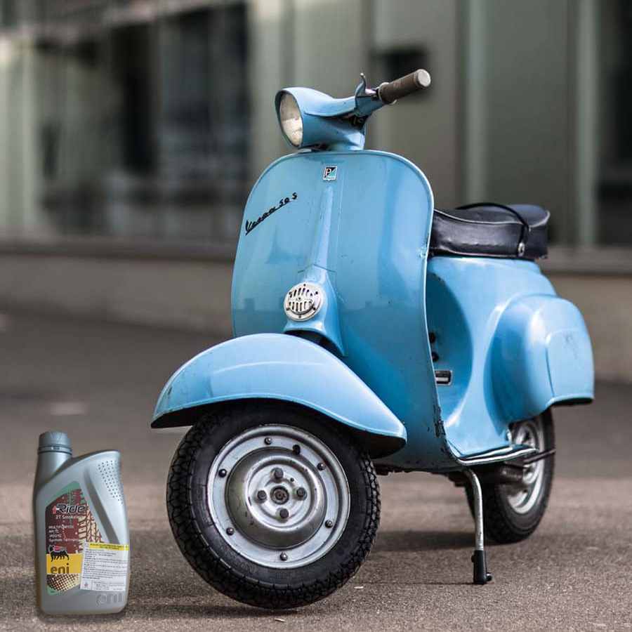 Nhớt 2 thì (2T) ENI I-RIDE 2T SML nhập khẩu (Vespa, Lambretta)
