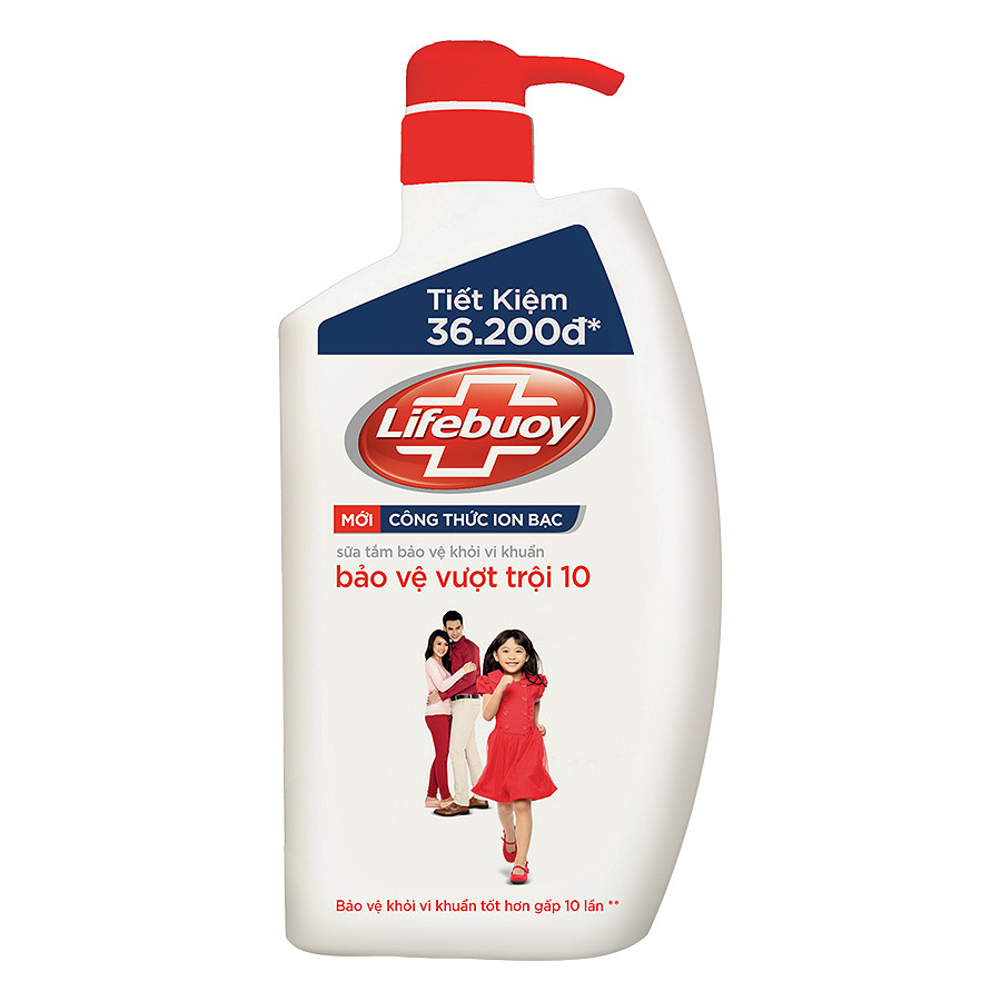 Sữa Tắm Lifebuoy diệt khuẩn đỏ 850g