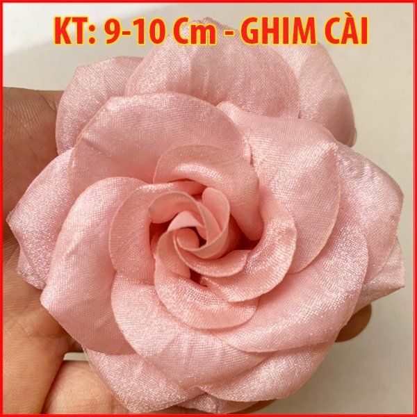 Shoppro - tag hoa hồng cài áo vest, cài áo đầm váy - cài áo, kiểu cài áo hoa có ghim, cài áo hoa handmade ch002