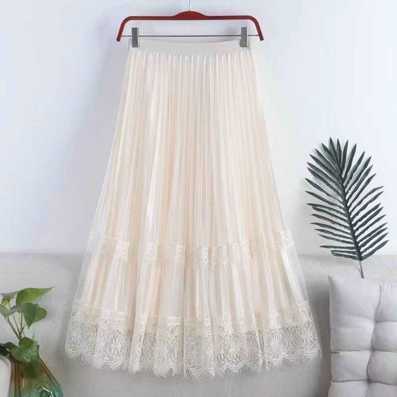 Chân váy voan ly - có thể mặc 2 kiểu khác nhau