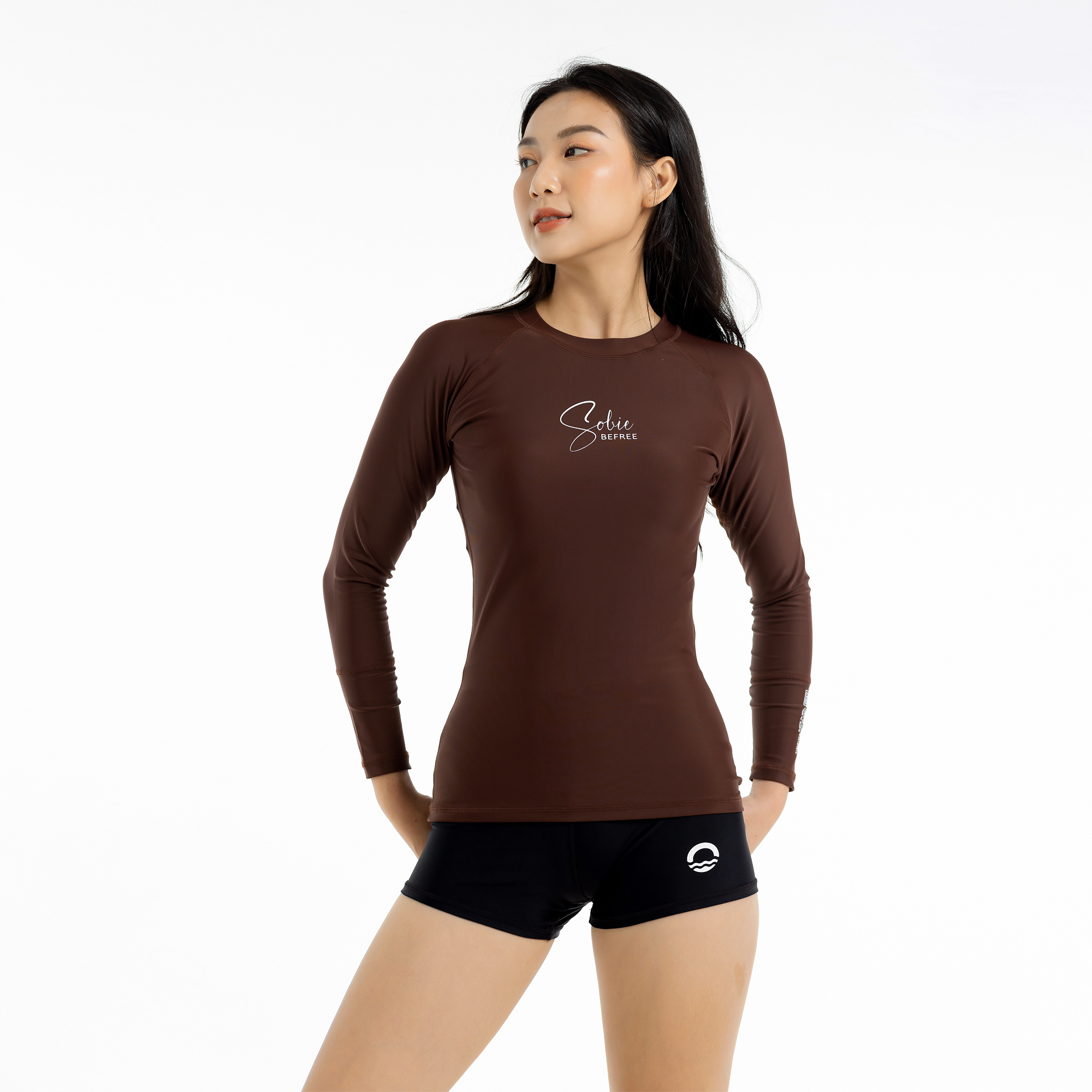 Áo bơi nữ tay dài - cinnamon sobie
