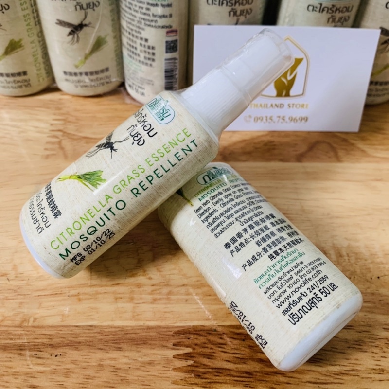 [CHÍNH HÃNG] Chai Xịt Chống Muỗi GreenHerb Thái Lan 50ml