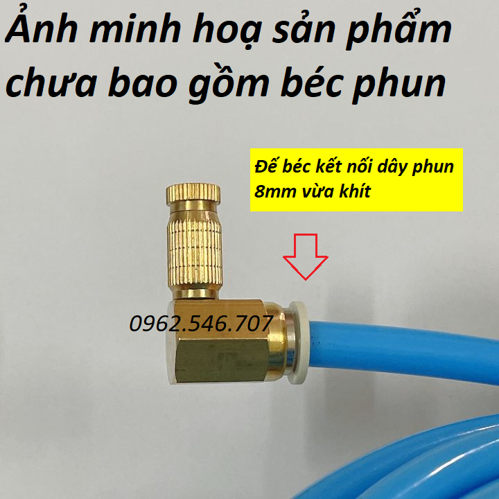 Bộ Thân Đế gắn béc phun sương bằng đồng (nối ống 8mm)