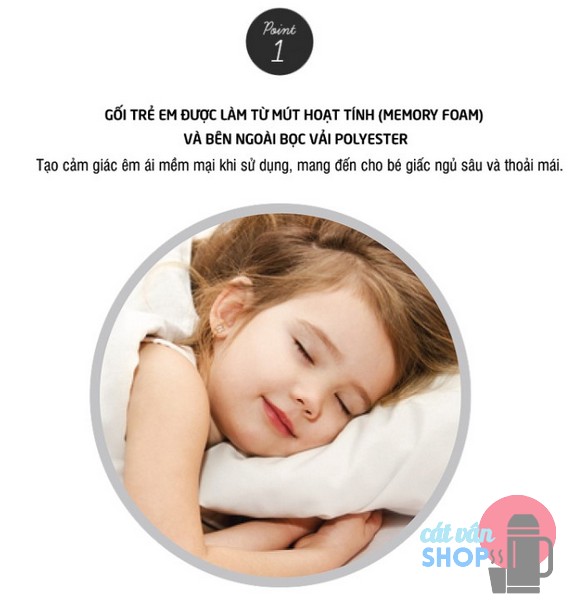 Gối Lock&Lock Memory Foam cho bé HLW181