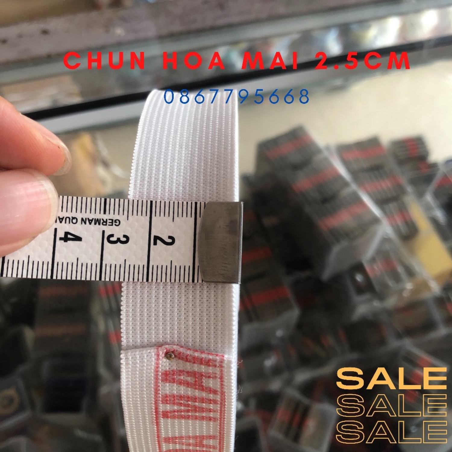 Chun quần Hoa Mai  2.5cm 10m/cuộn