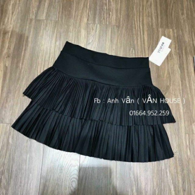 Chân váy li tầng Quảng Châu hót