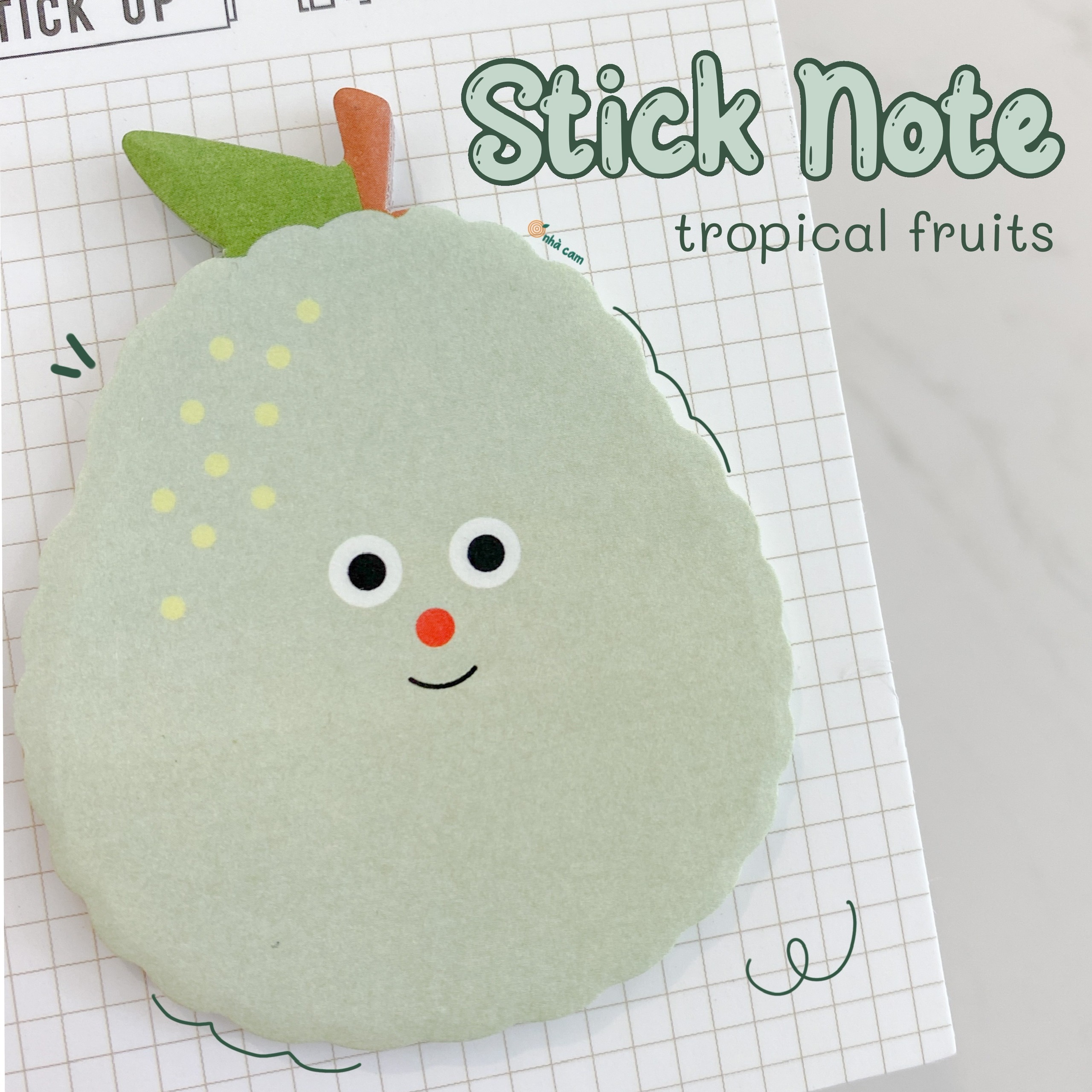 Giấy Note Ghi Chú Hoa Quả Deli Nhà Cam