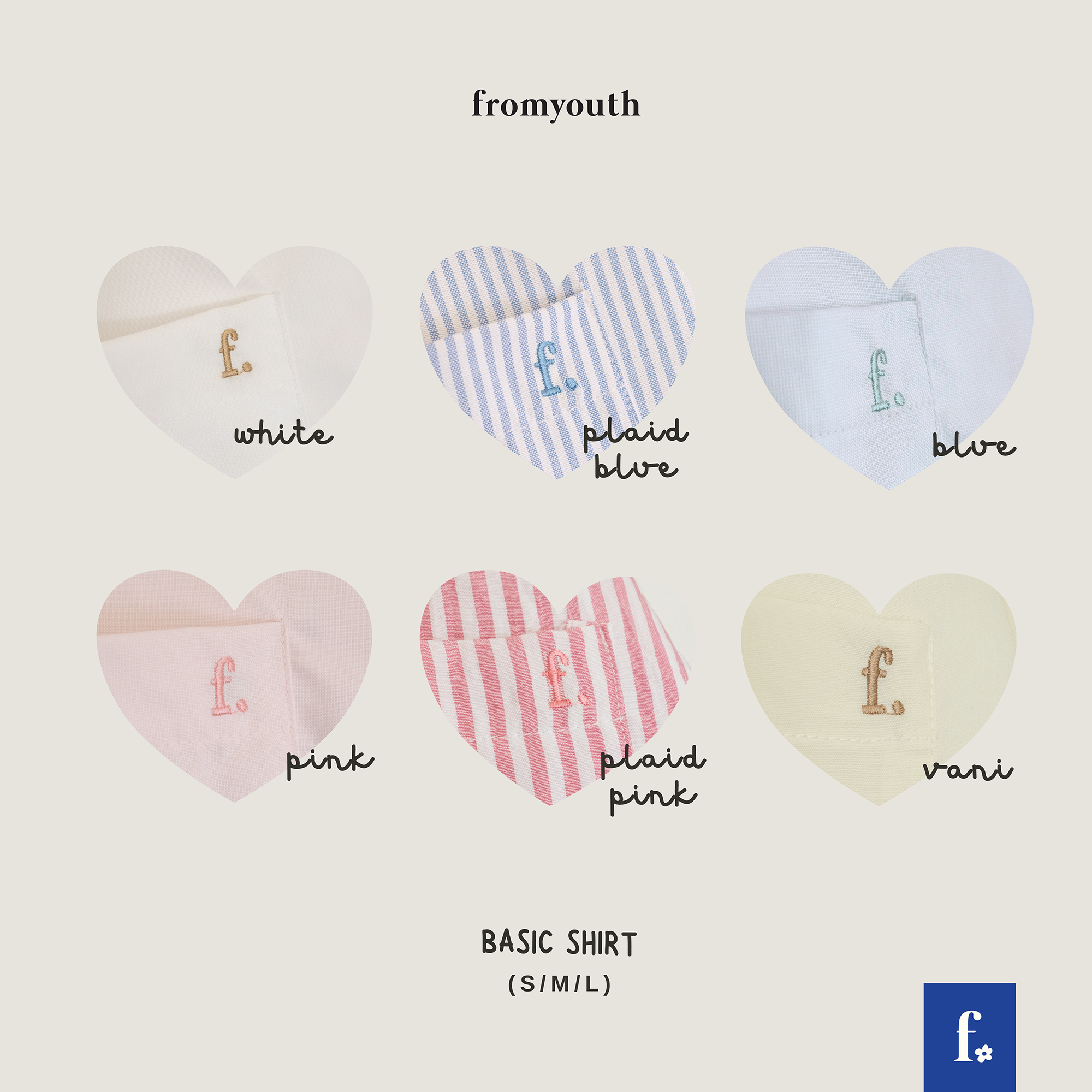 Áo sơ mi vải thô thêu chữ Fromyouth - Basic Shirt