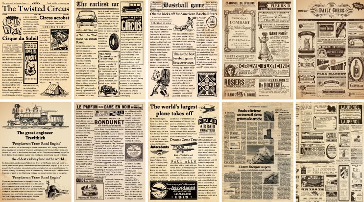 Tập giấy nền đóng cuốn cổ điển 30 trang