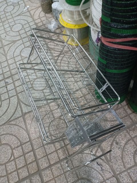 [HCM]Kệ Chén Inox Treo 2 Tầng Đa Năng
