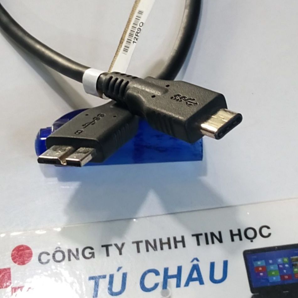 Type C to USB 3.0 Hard Drive Cable - Type C to USB 3.0 Micro B Standard (Male) (Micro B Male) (Lk Removal Cable)