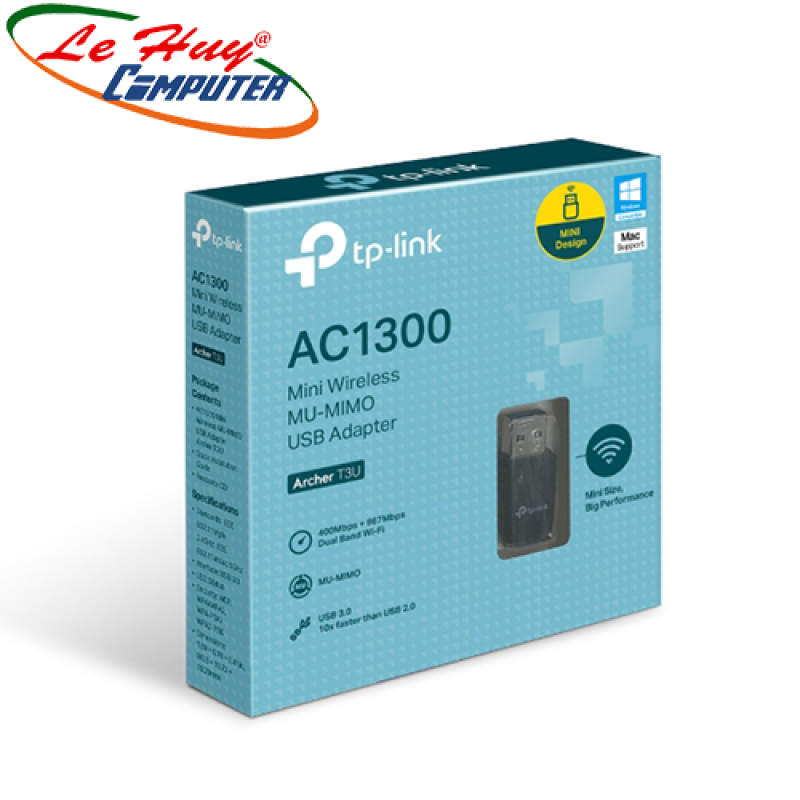 Bộ Thu Wifi TP-Link Archer T3U AC1300Mbps - Hàng Chính Hãng