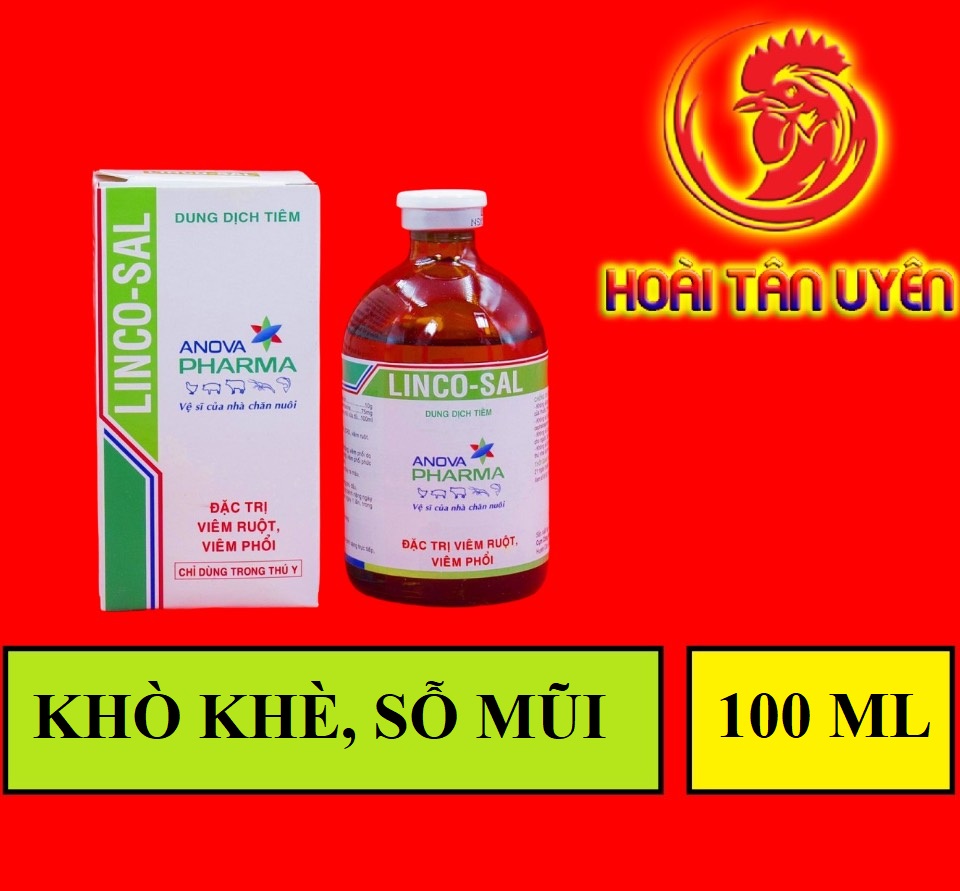 LINCO - SAL khò khè, sỗ mũi dành cho gà đá CHAI 100ML