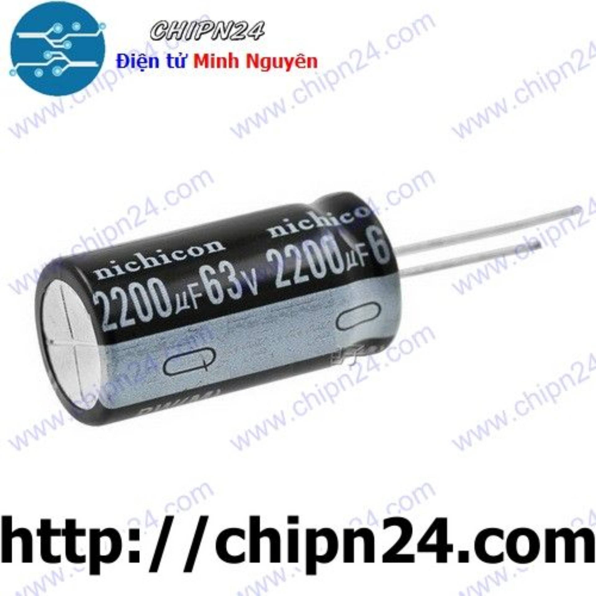 [3 con] (H89) Tụ hóa 2,200uF 63V (18x35mm) (2200uF 63V)