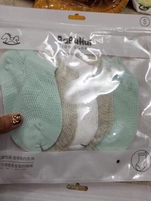 Set 5 Đôi Tất Thông Hơi Cho Bé  (Túi Zíp) [Tiện Store]