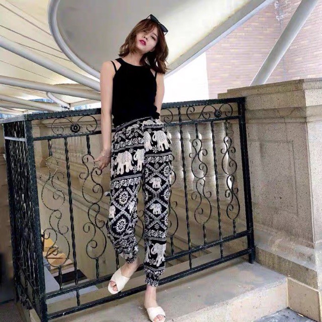 Quần Lanh Thổ Cẩm Form Suông
