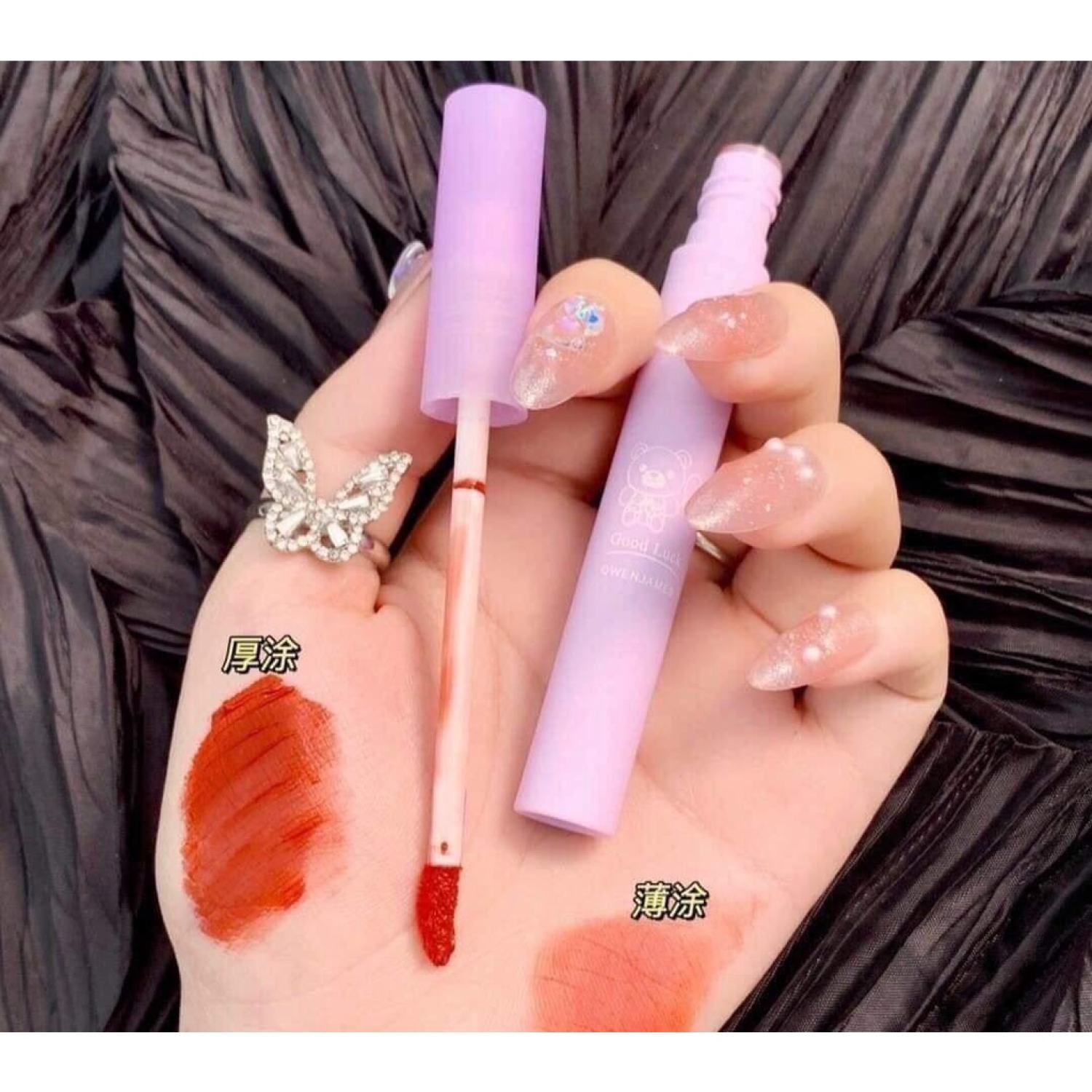 Set 5 cây son vongee vịt hộp tím | set 5 cây son nội địa trυng kem lì vongee tím siêu lì lâu trôi mịn mướt môi , son vongee nội địa trυng giá rẻ | set 5 cây son kem lì vongee hộp tím