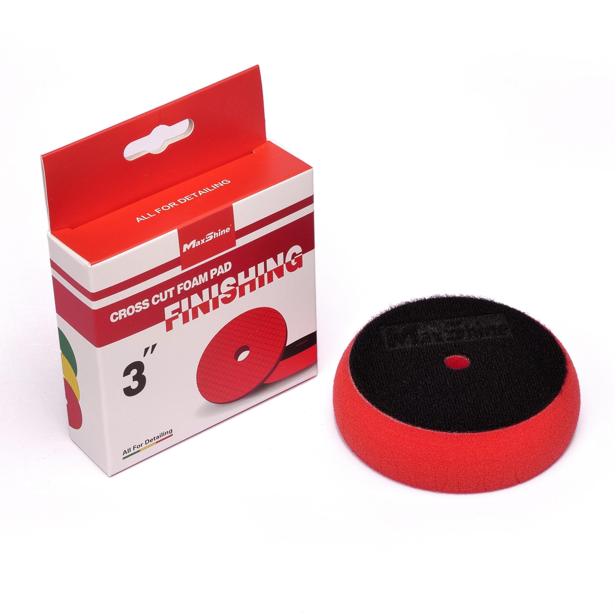 PHỚT ĐÁNH BÓNG HOÀN THIỆN BƯỚC 3 MAXSHINE FINISHING - CROSS CUT FOAM PADS MÀU ĐỎ 2003090R 3IN 7,5CM