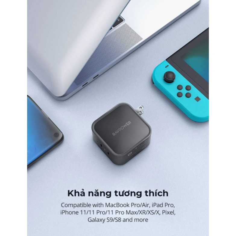 Củ sạc nhanh 90w RP- CPCN001 RAVPower - 2 cổng type C