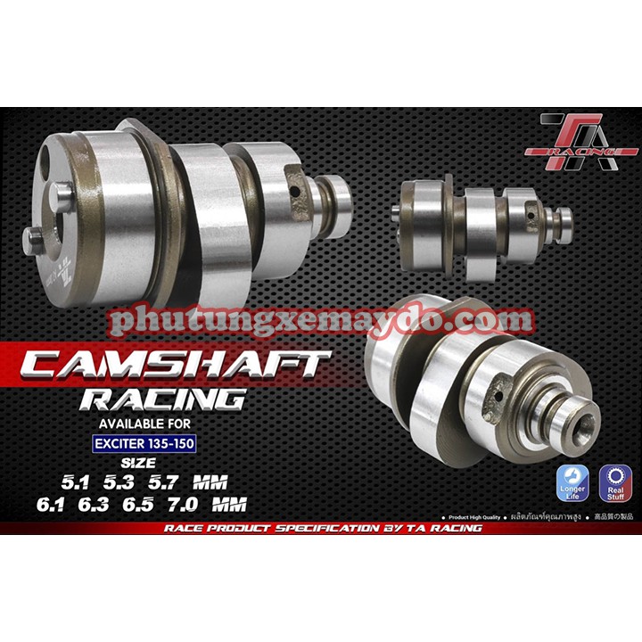 CỐT CAM EXCITER 135/150 TA [BAO ĐỔI TRẢ NẾU HÀNG LỔI]
