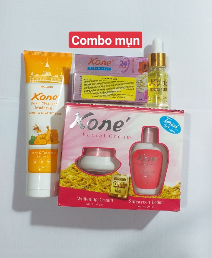 Combo 3 món kem kone dành cho mụn thâm