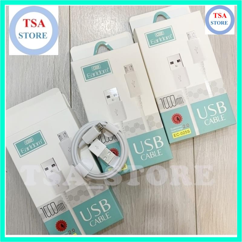 Cáp sạc Earldom 1m EC-025 cho ip, samsung.. TSA STORE