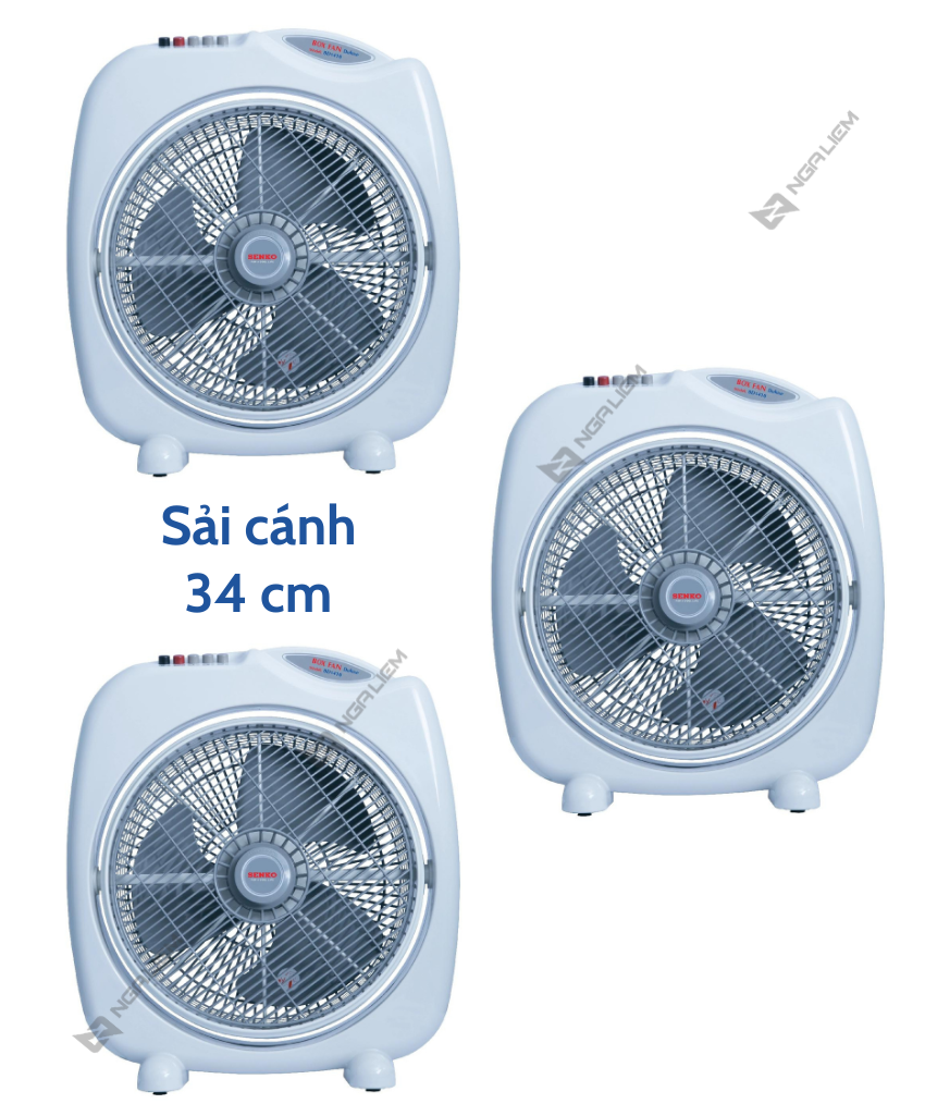 Quạt Bàn Đảo 4 Tấc BD1410 Senko (Quạt Hộp) (Chuyển Hướng Điện)