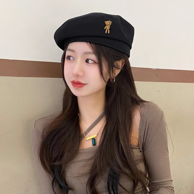 Mũ nồi ĐEN phong cách Ulzzang | ALL BLACK (M106)