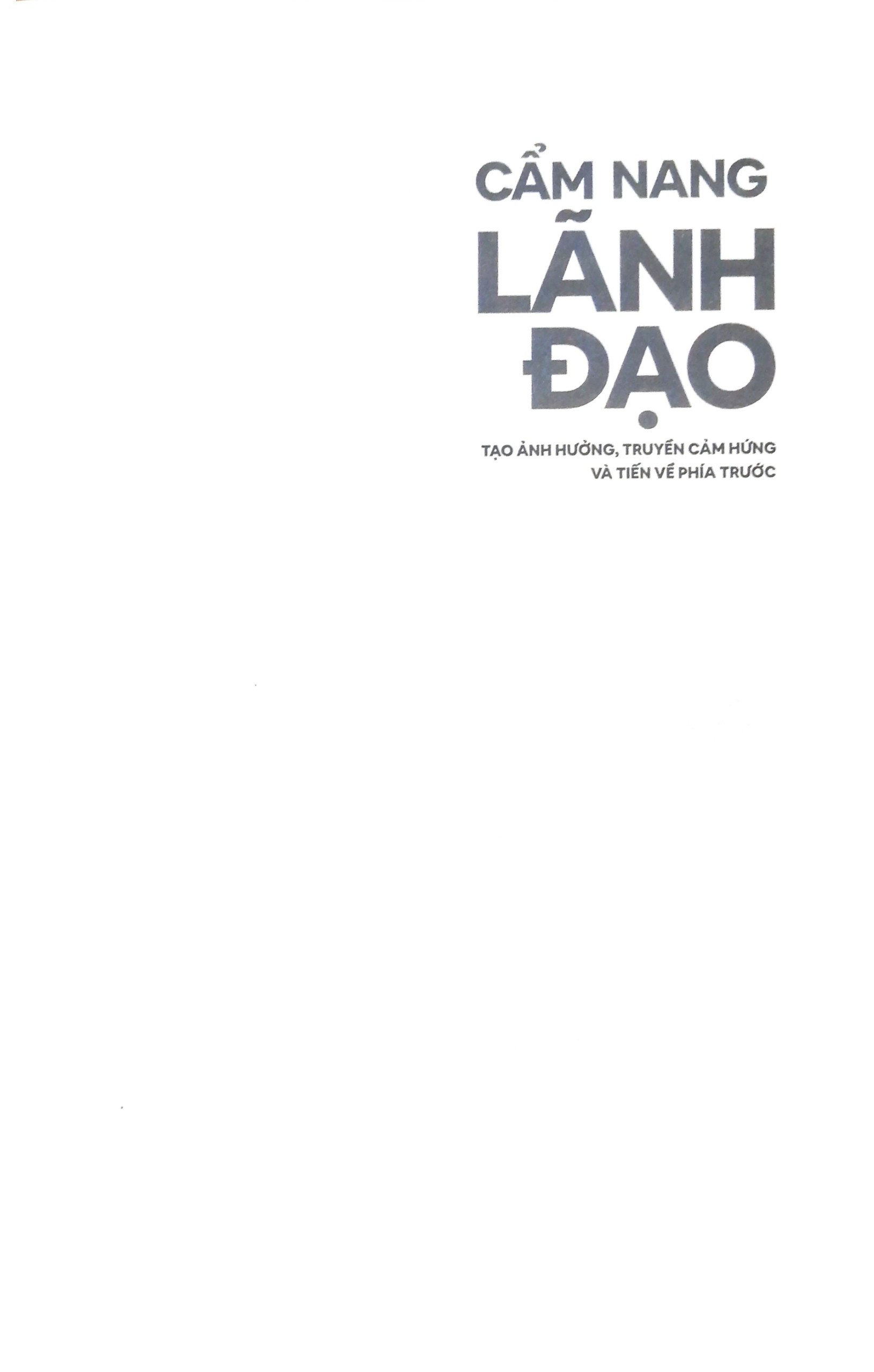Sách - HBR - Cẩm Nang Lãnh Đạo