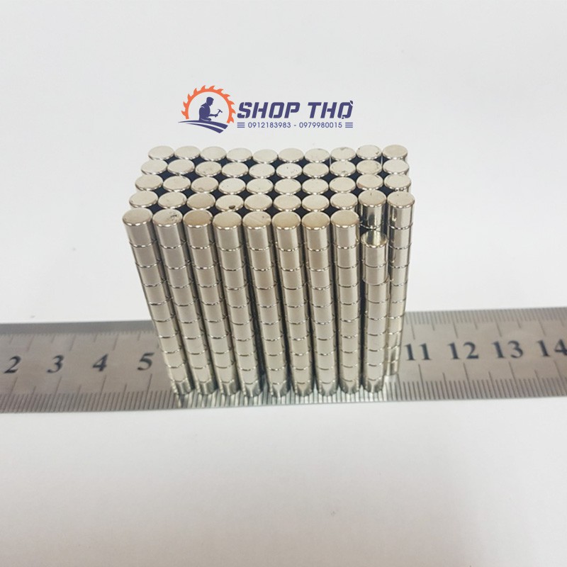 Nam Châm Hạt Tròn D5*5Mm (30 Viên)