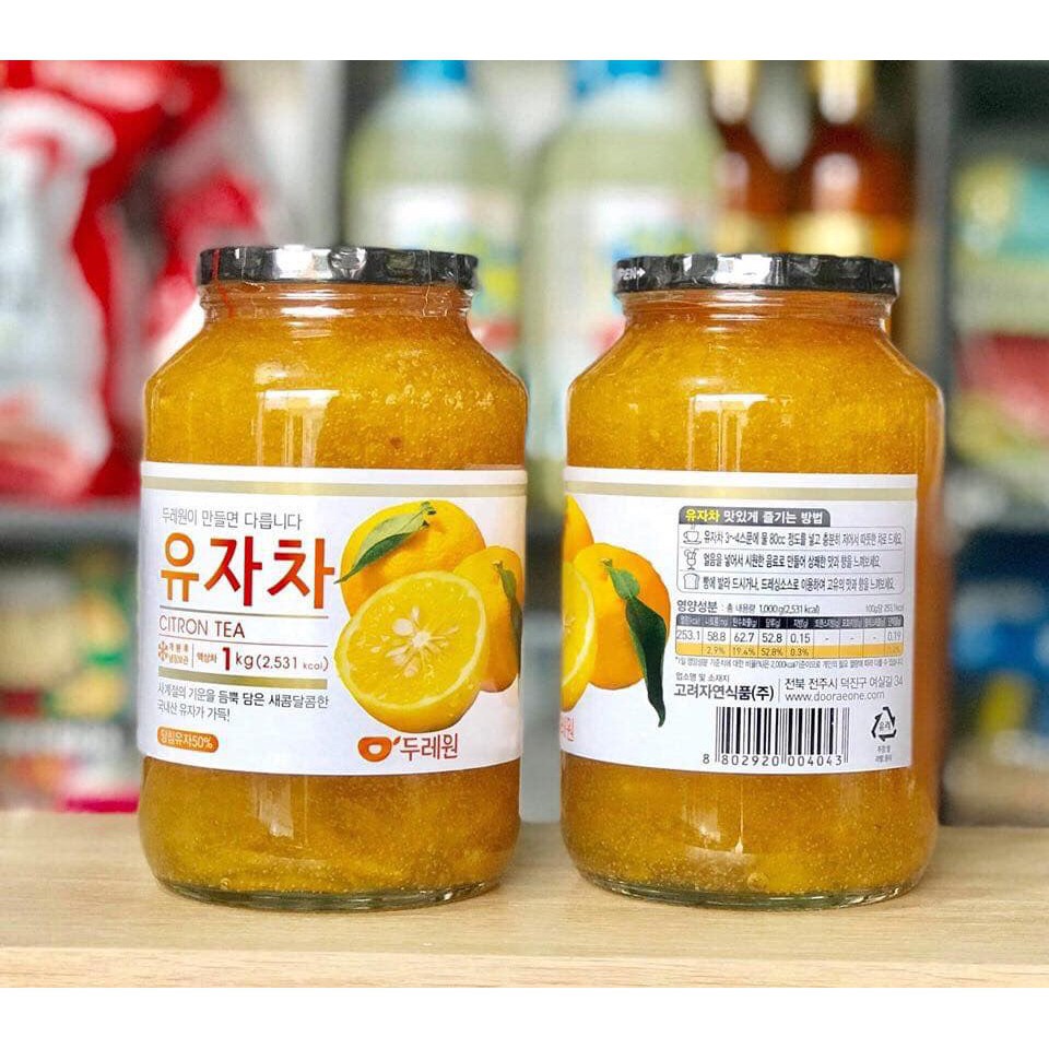 Trà chanh mật ong hàn quốc hũ 1kg.