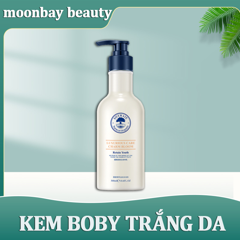 Kem body siêu trắng, kem trộn trắng da body 300g, Da khô, dưỡng ẩm, làm trắng da mềm mại, giảm sản sinh sắc tố đen, loại bỏ da chết, giữ mùi lâu