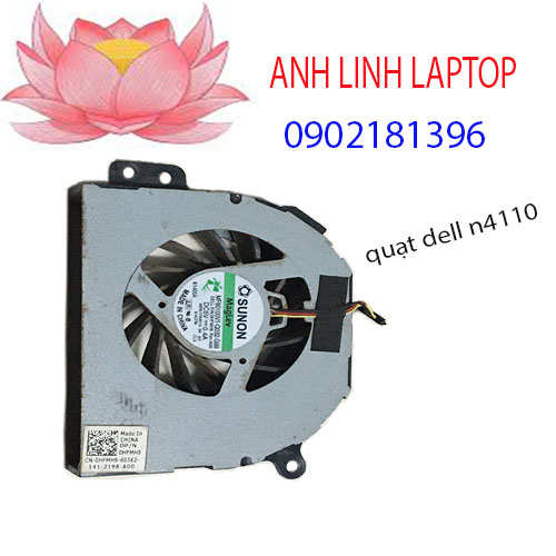 Quạt tản nhiệt laptop dell n4110,n4010,n3010,v3450, zin tháo máy