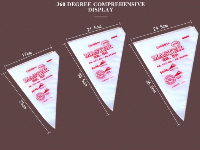 túi bắt kem dùng 1 lần nhiều size (set 100 cái)